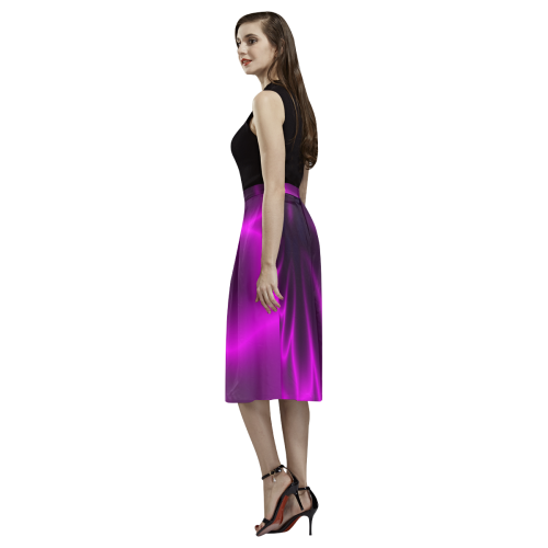 Purple Blossom Aoede Crepe Skirt (Model D16)
