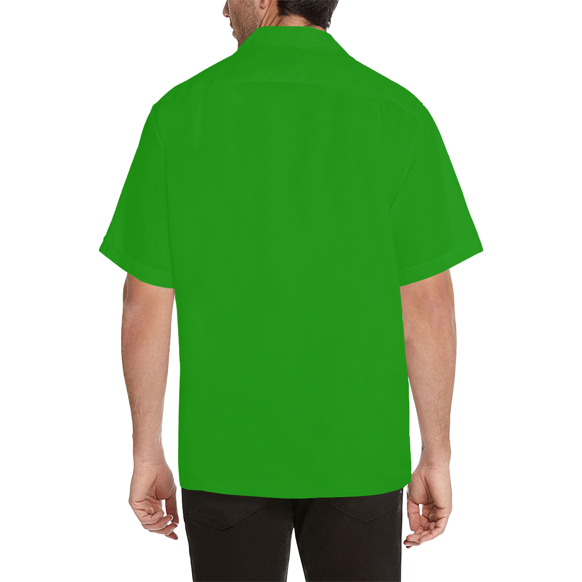 Notable Neon Green Solid Colored Hawaiian Shirt (Model T58)