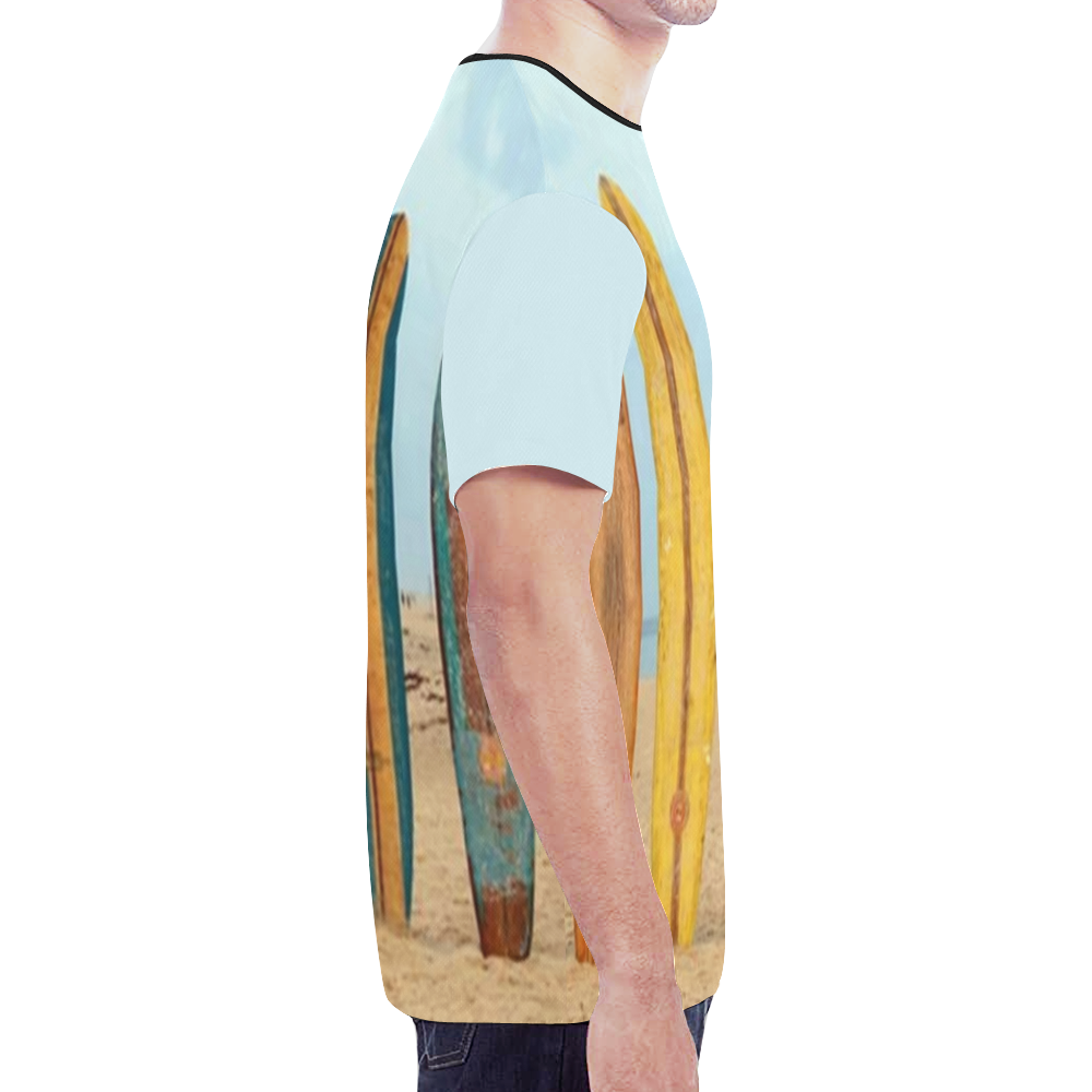 GONE SURFIN'  RETRO New All Over Print T-shirt for Men (Model T45)