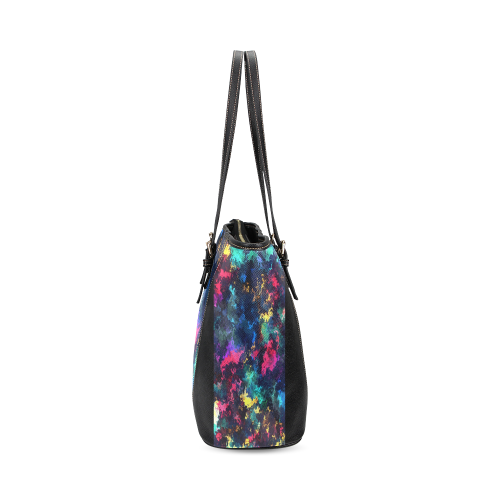 The colors of the soul Leather Tote Bag/Large (Model 1640)