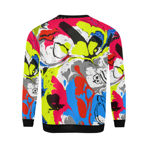 Colorful distorted shapes2 All Over Print Crewneck Sweatshirt for Men (Model H18)