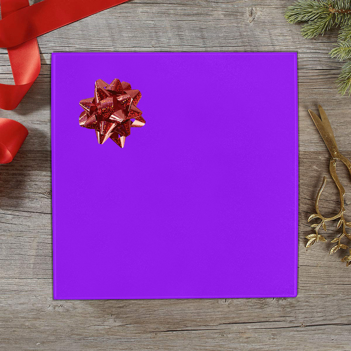 color electric violet Gift Wrapping Paper 58"x 23" (1 Roll)