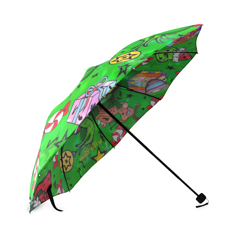 Maybe I like Christmas by Nico Bielow Foldable Umbrella (Model U01)