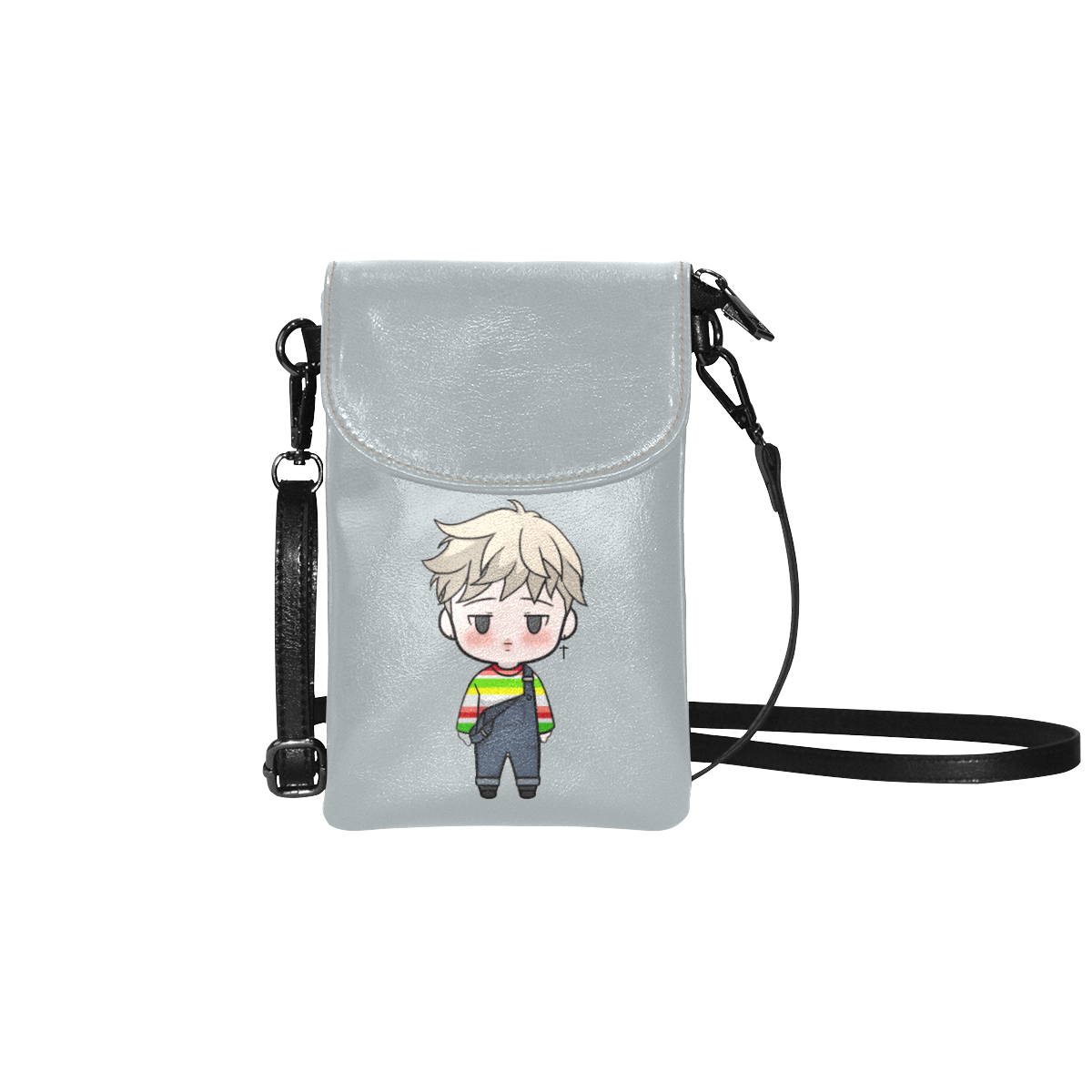 BTS Jimin chibi - Go go - rather than worry go Small Cell Phone Purse (Model 1711)