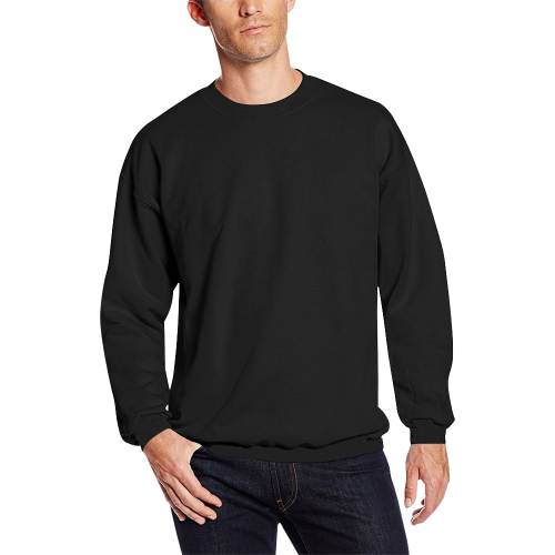 Teratoma Zone Logo MMXX Men's Oversized Fleece Crew Sweatshirt (Model H18)