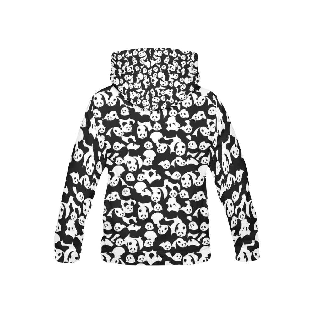 Panda Pattern All Over Print Hoodie for Kid (USA Size) (Model H13)