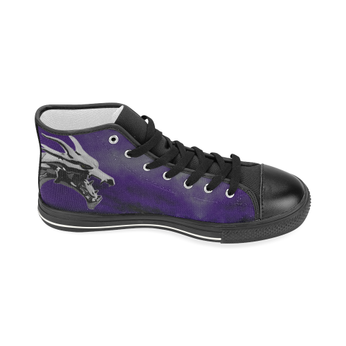 Steel Dragons V1.0 Purple Women's Classic High Top Canvas Shoes (Model 017)