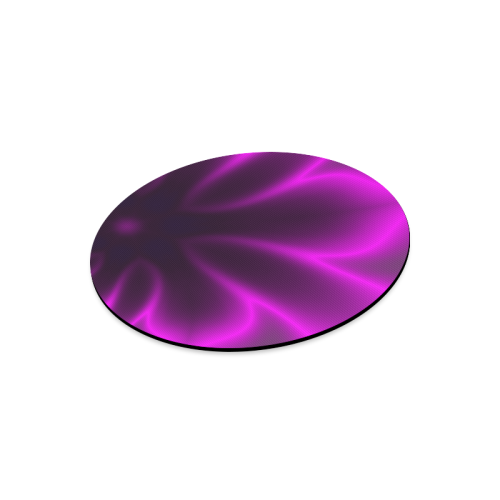 Purple Blossom Round Mousepad