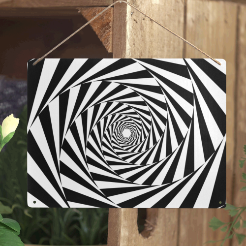 Spiral Metal Sign 16"x12"