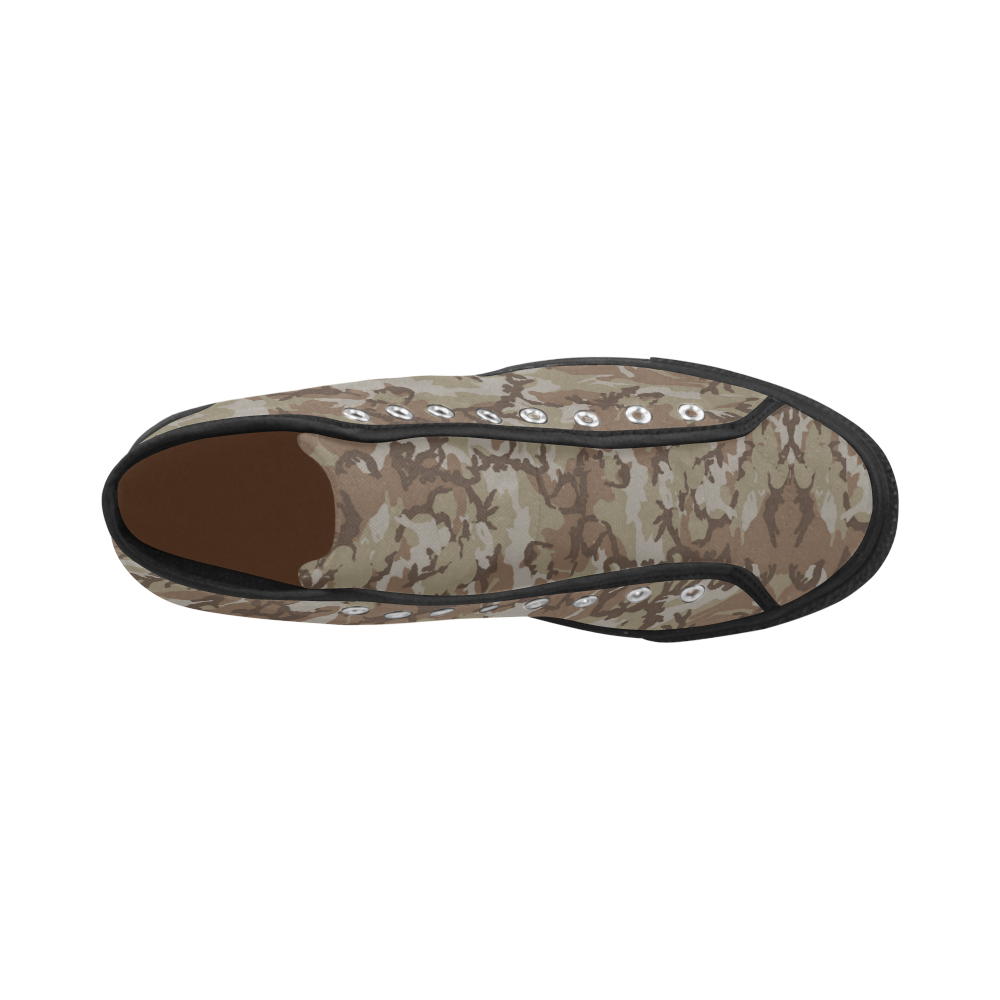 Woodland Desert Brown Camouflage Vancouver H Men's Canvas Shoes (1013-1)