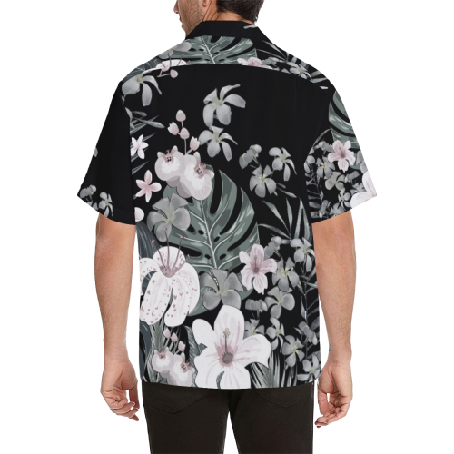 BLACK Aloha-3 Shirt 475 Hawaiian Shirt (Model T58)