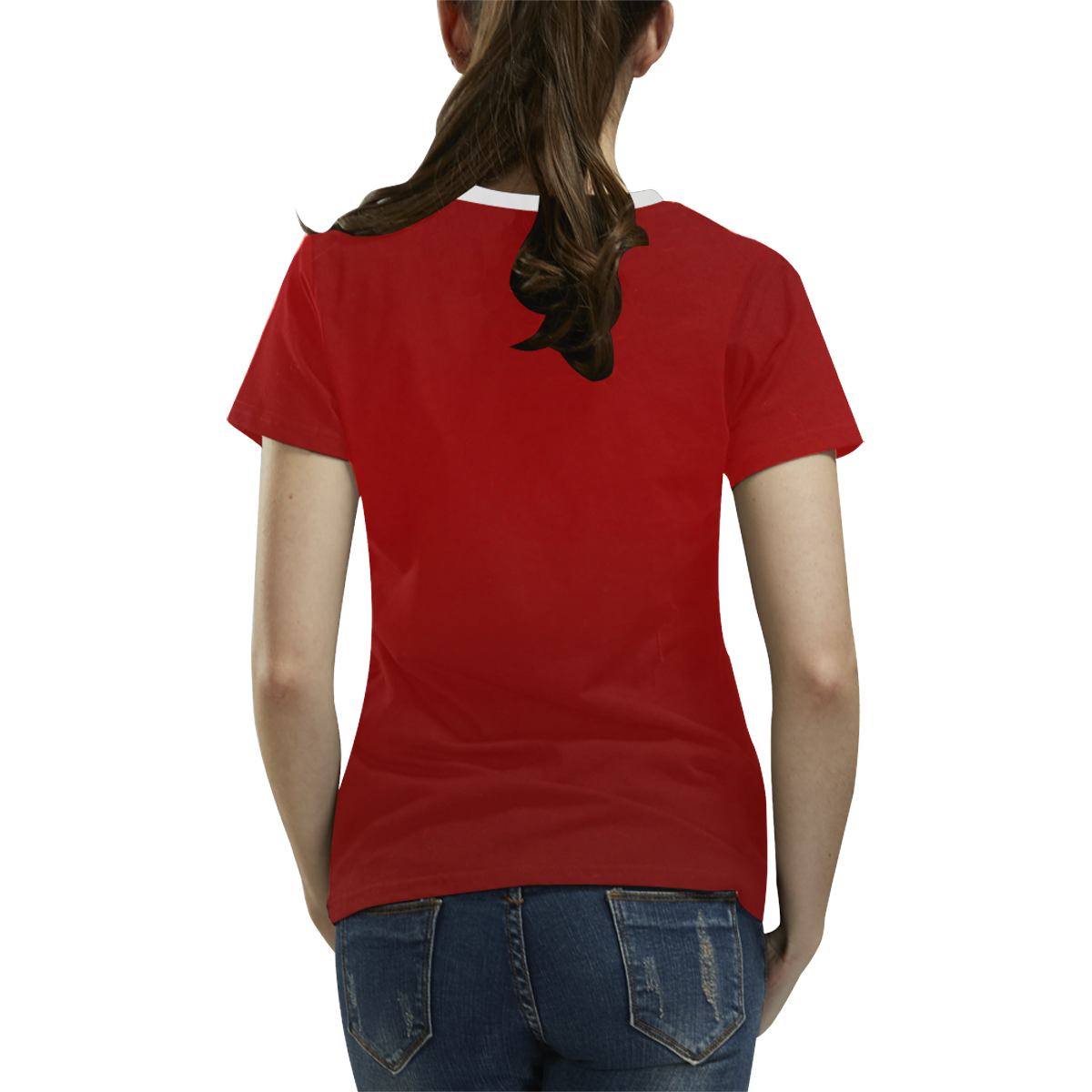 Canada Flag T-Shirts Women's Plus Size All Over Print T-shirt for Women/Large Size (USA Size) (Model T40)