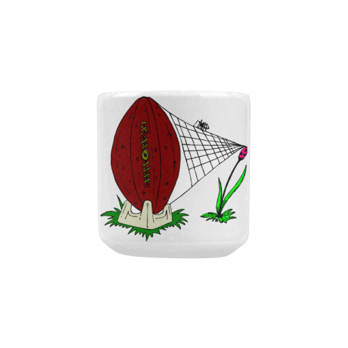 Rugby and Spiders Heart-shaped Morphing Mug