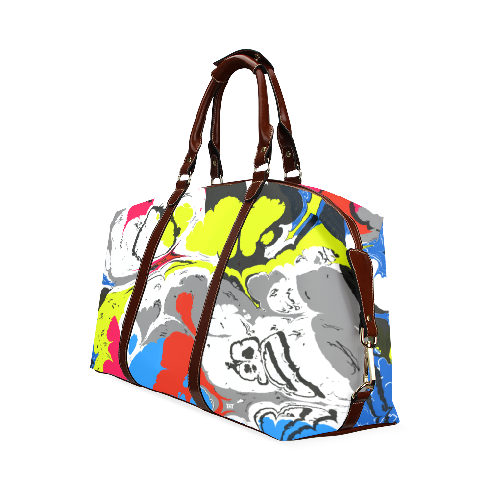 Colorful distorted shapes2 Classic Travel Bag (Model 1643) Remake
