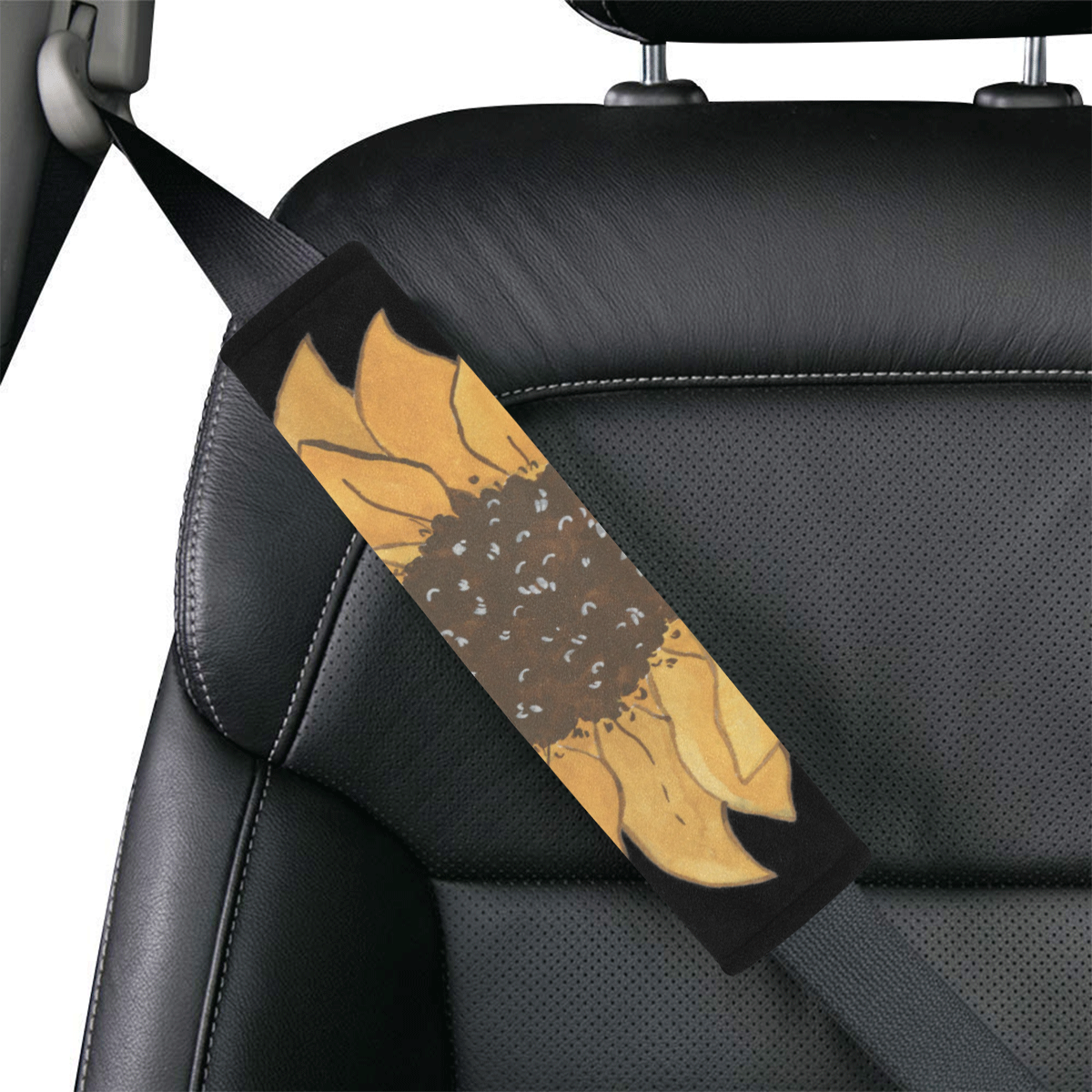 LG Sunflower Car Seat Belt Cover 7''x12.6''
