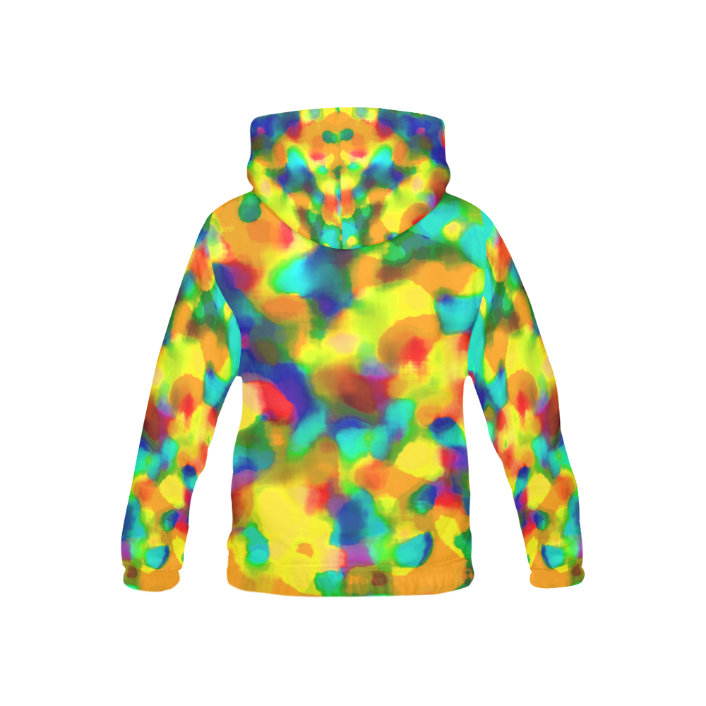 Colorful watercolors texture All Over Print Hoodie for Kid (USA Size) (Model H13)