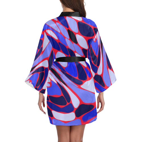 abstract dream 31C by JamColors Long Sleeve Kimono Robe