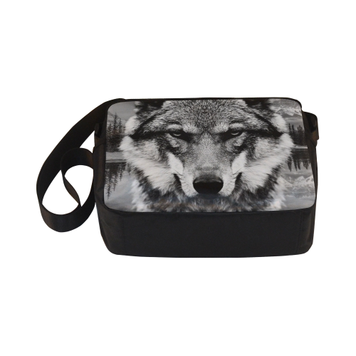 Wolf Animal Nature Classic Cross-body Nylon Bags (Model 1632)