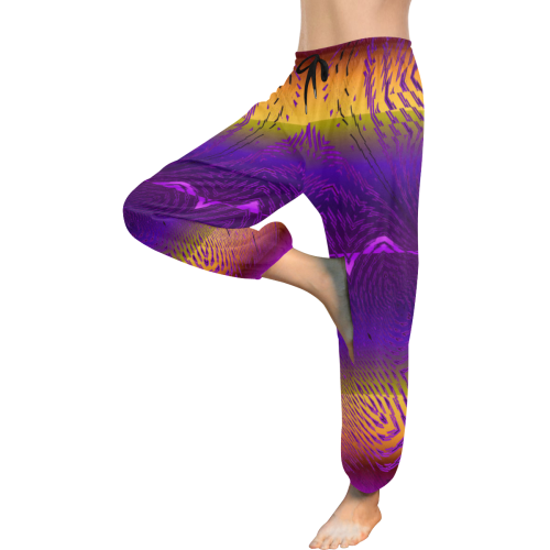 PURPLHARUM Women's All Over Print Harem Pants (Model L18)