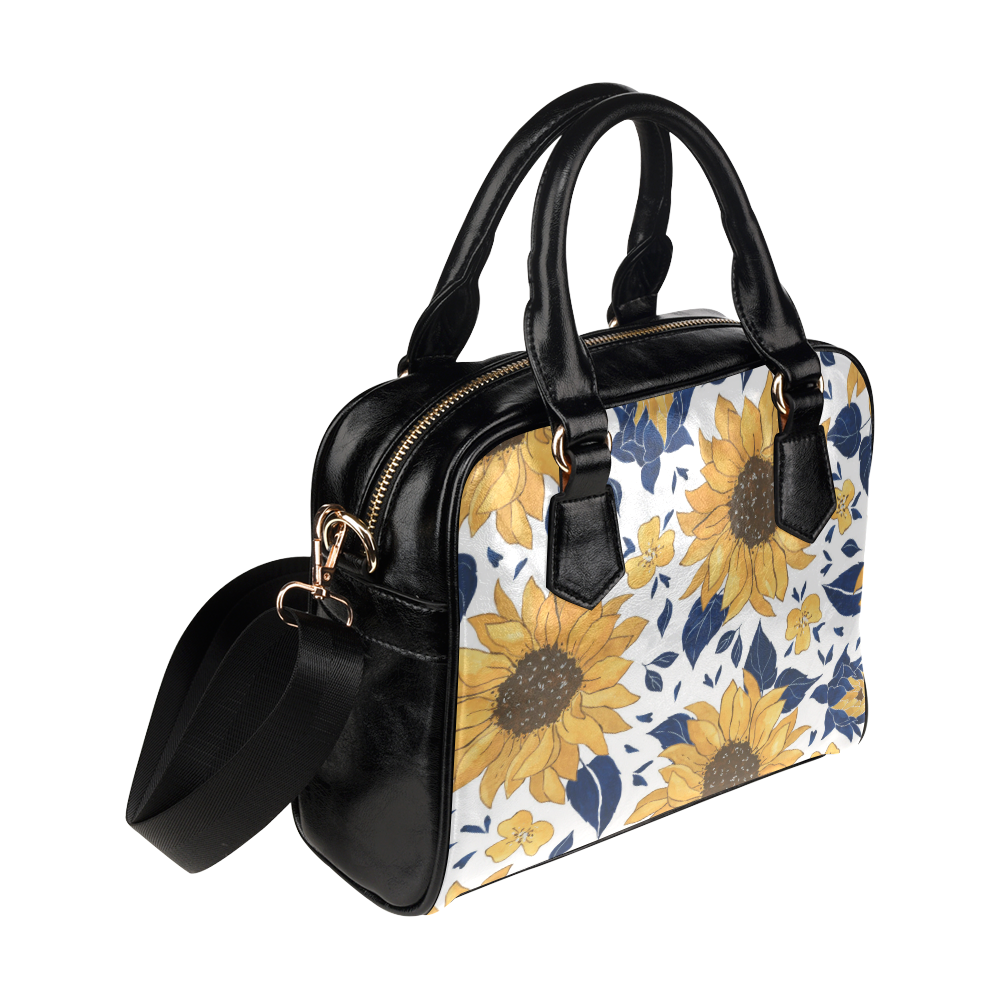 Sm Sunflowers Handbag Shoulder Handbag (Model 1634)
