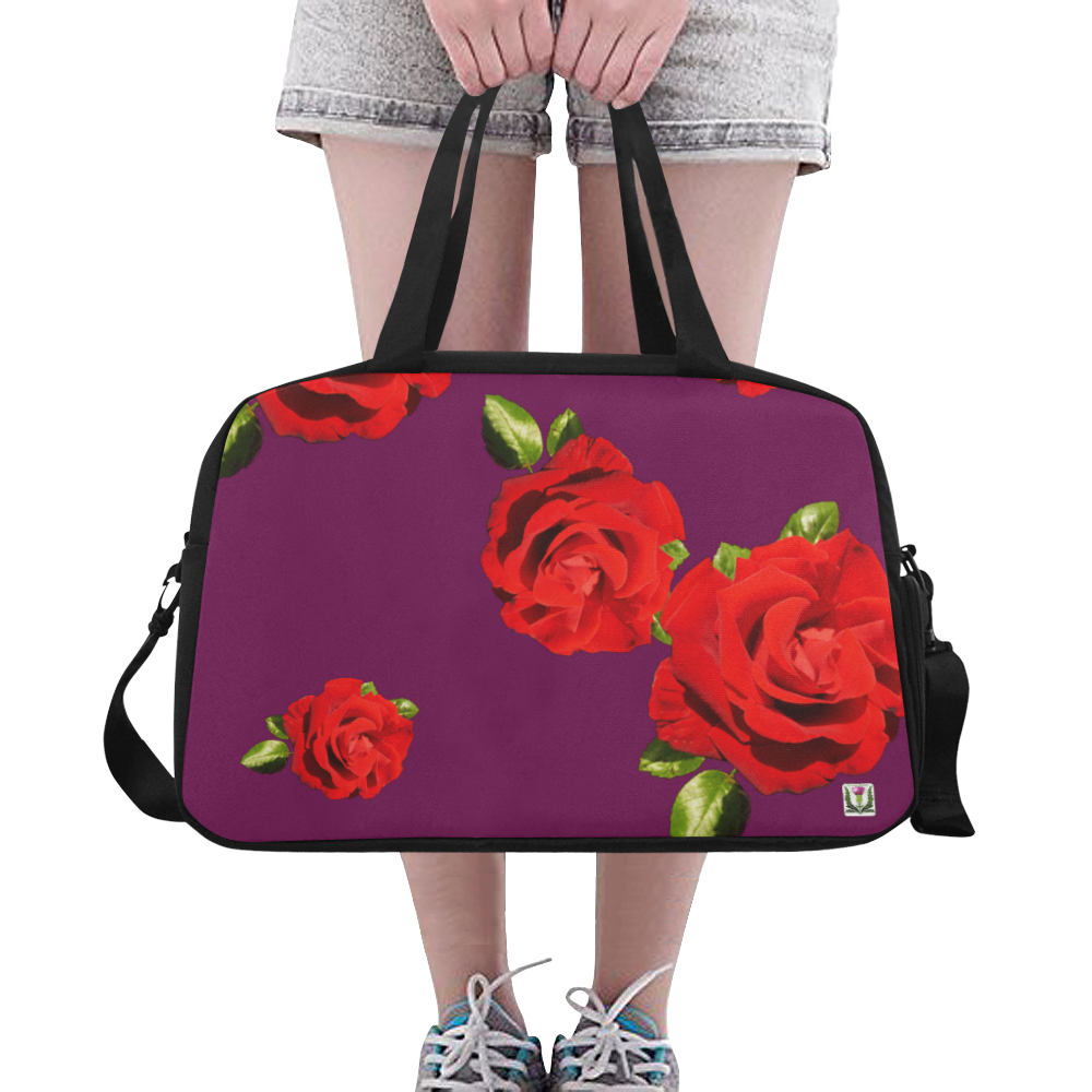 Fairlings Delight's Floral Luxury Collection- Red Rose Fitness Handbag 53086a10 Fitness Handbag (Model 1671)