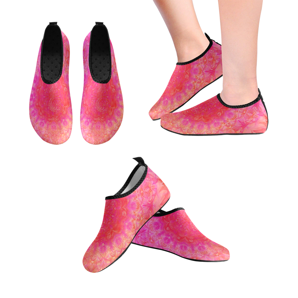 petales 17 Women's Slip-On Water Shoes (Model 056)