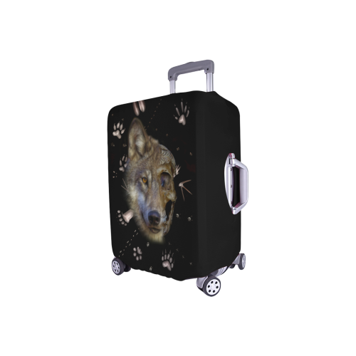Shaman Totem Wolf Luggage Cover/Small 18"-21"