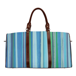 painted stripe 1 Waterproof Travel Bag/Small (Model 1639)