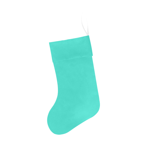 color turquoise Christmas Stocking
