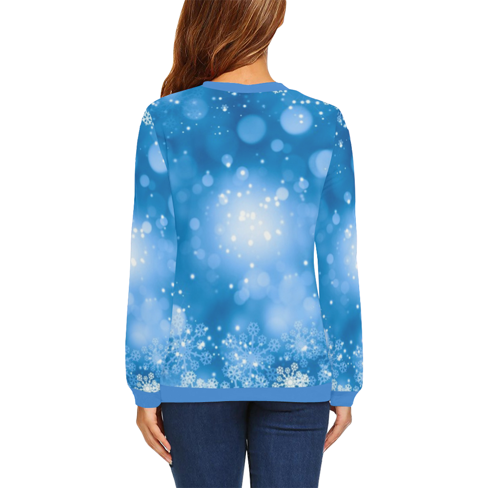 A Magical Christmas All Over Print Crewneck Sweatshirt for Women (Model H18)