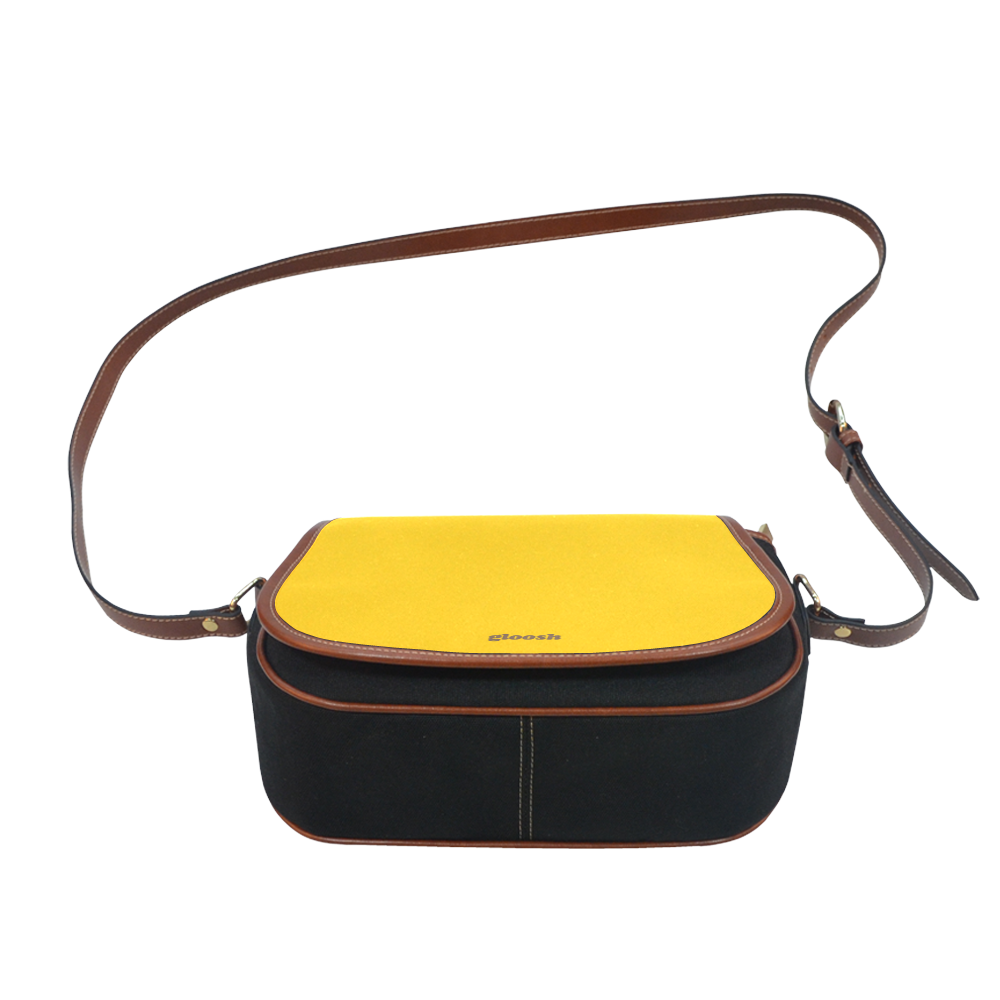 gloosh mustard shoulder bag Saddle Bag/Small (Model 1649)(Flap Customization)