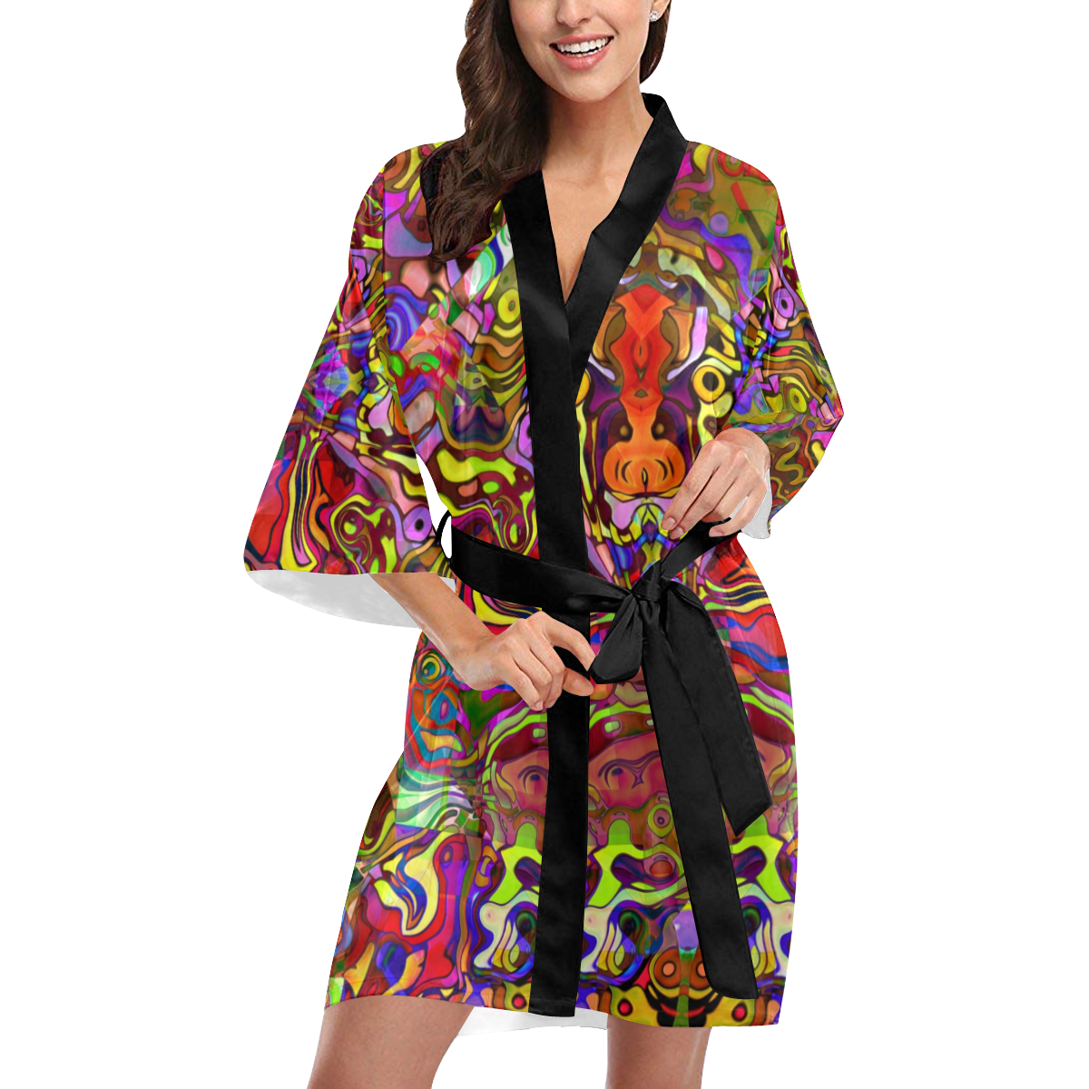 trippy Kimono Robe