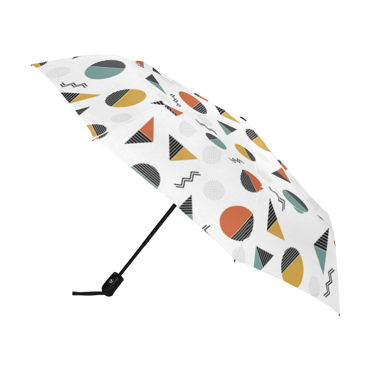 Geo Cutting Shapes Anti-UV Auto-Foldable Umbrella (U09)