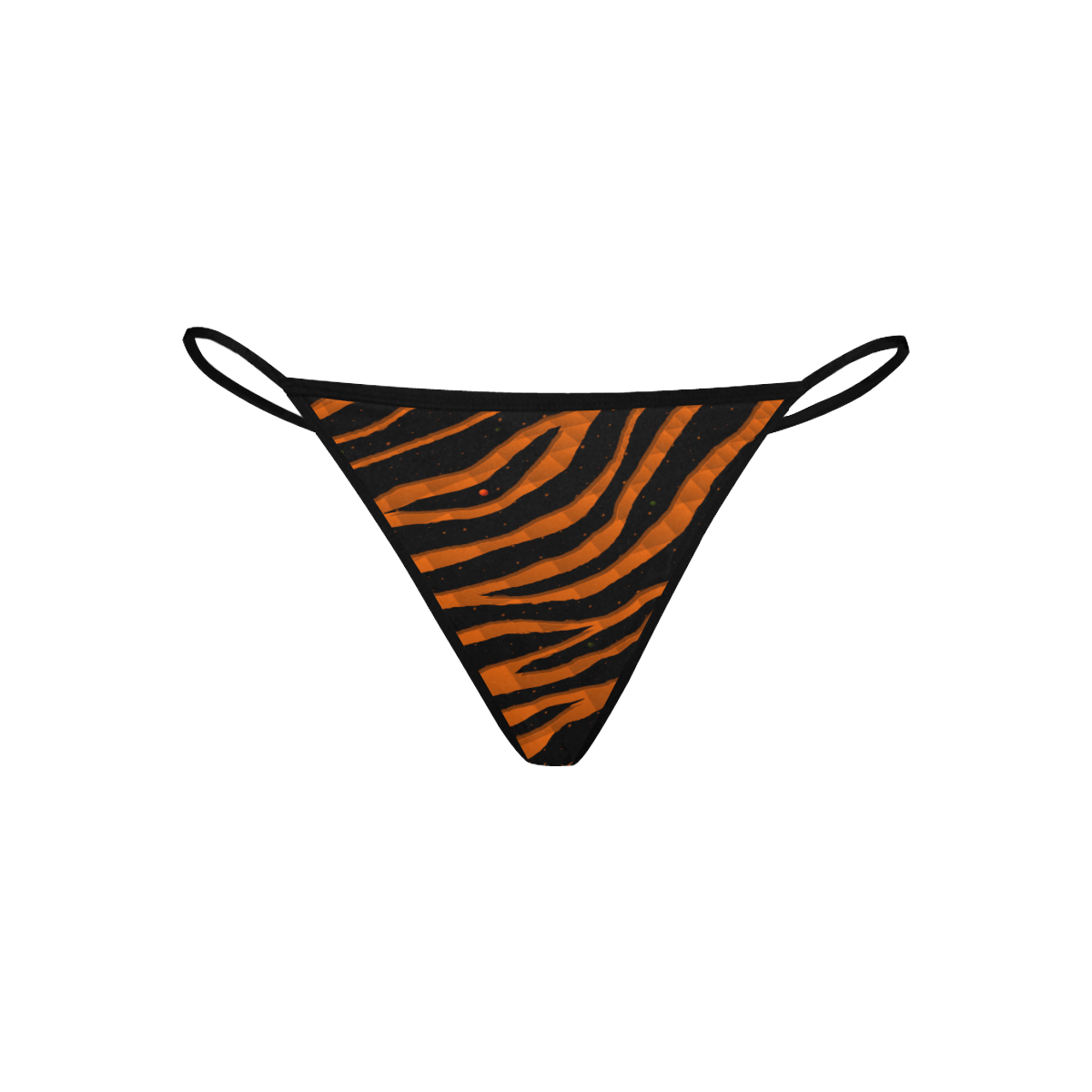 Ripped SpaceTime Stripes - Orange Women's All Over Print G-String Panties (Model L35)