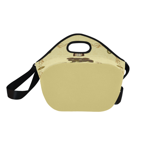 Steampunk Teddybear Neoprene Lunch Bag/Large (Model 1669)