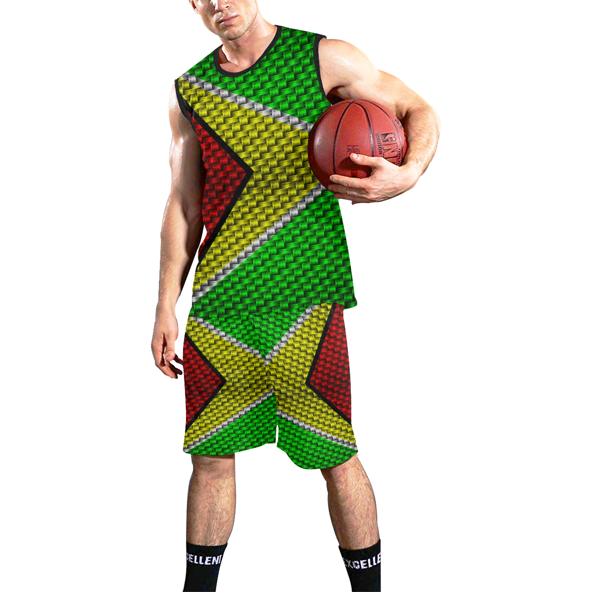GUYANA All Over Print Basketball Uniform
