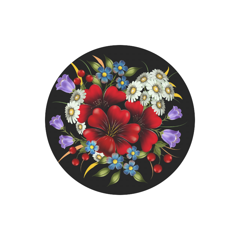 Bouquet Of Flowers Round Mousepad