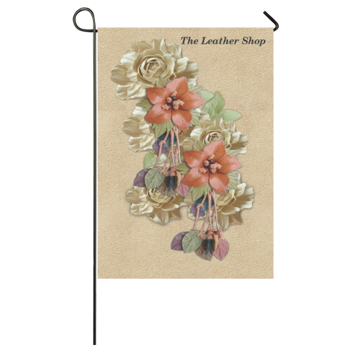 leather flower shop Garden Flag 28''x40'' （Without Flagpole）