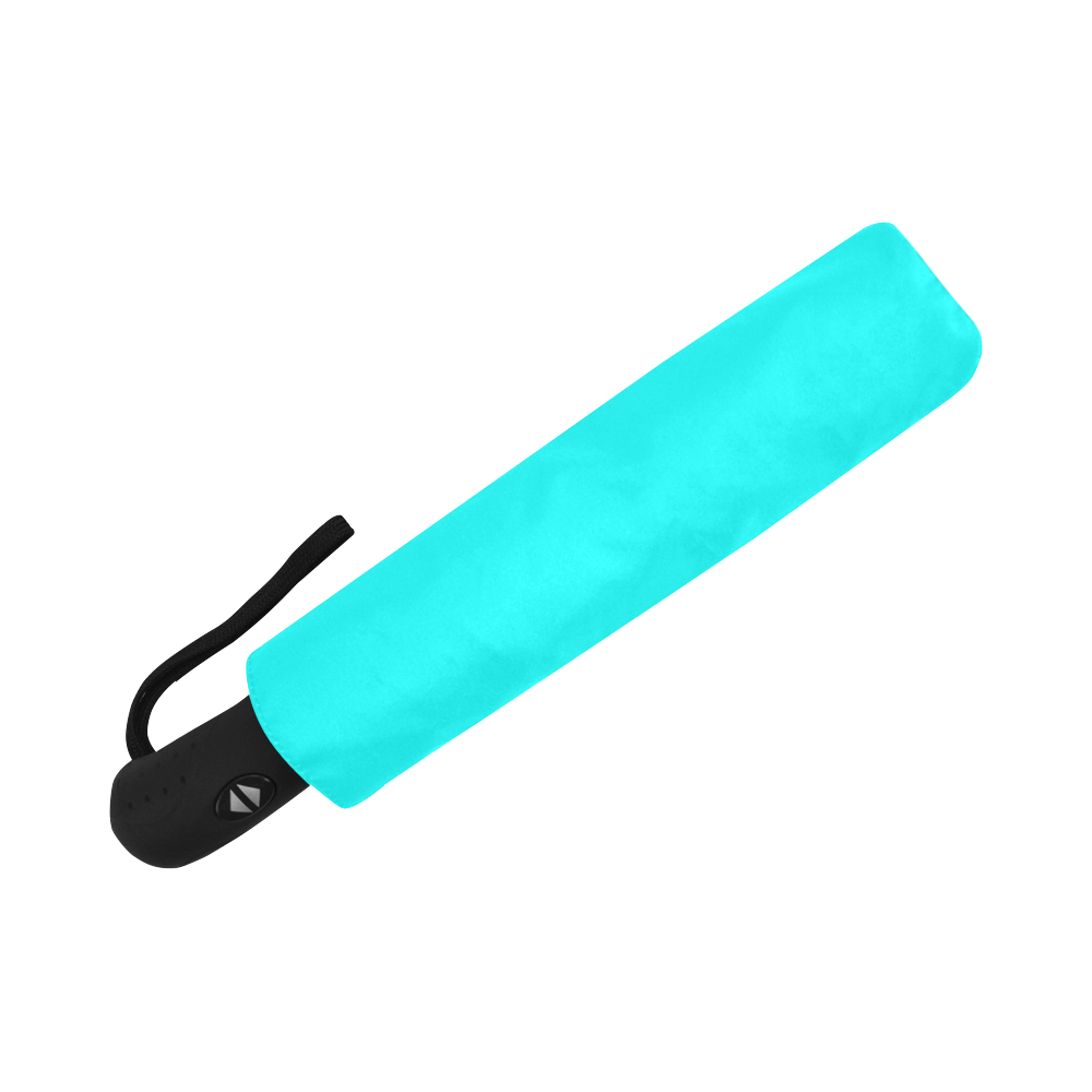 Bright Neon Blue Auto-Foldable Umbrella (Model U04)