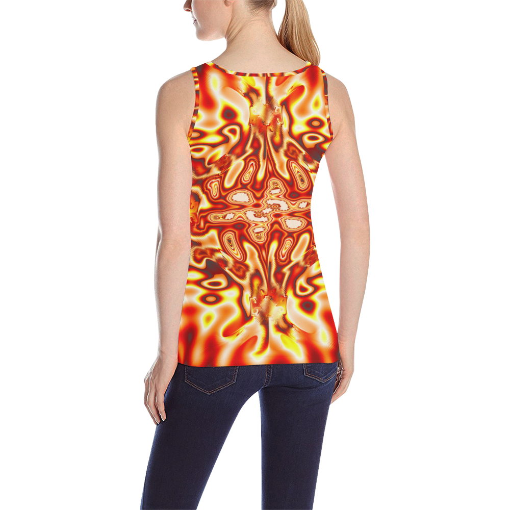 Infected All Over Print Tank Top for Women (Model T43)