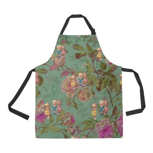 Hooping in the Rose Garden All Over Print Apron
