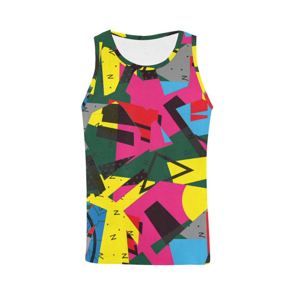 Crolorful shapes All Over Print Tank Top for Men (Model T43)