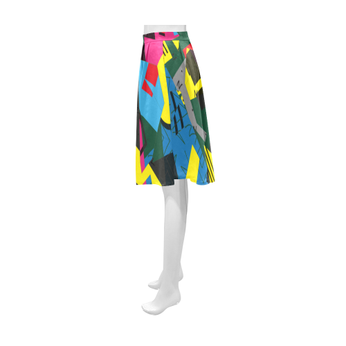 Crolorful shapes Athena Women's Short Skirt (Model D15)