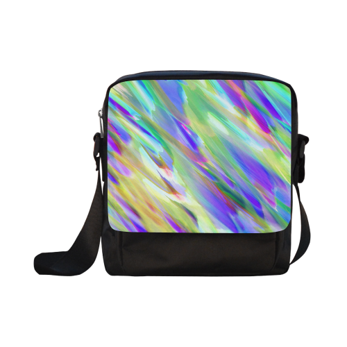 Colorful digital art splashing G401 Crossbody Nylon Bags (Model 1633)