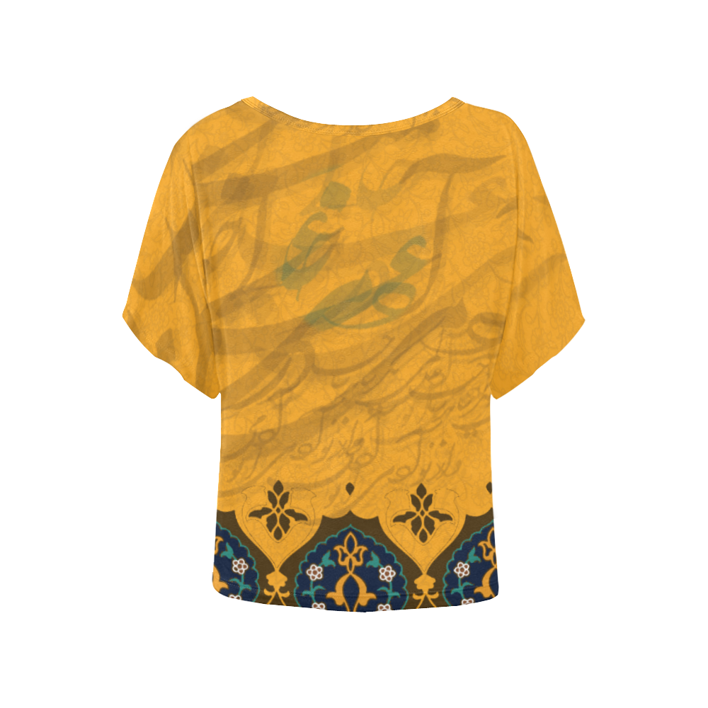 Maani Women's Batwing-Sleeved Blouse T shirt (Model T44)