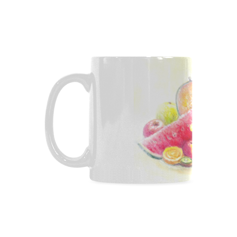 Happy Fruits Custom White Mug (11OZ)