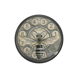 Antique Bee Round Mousepad