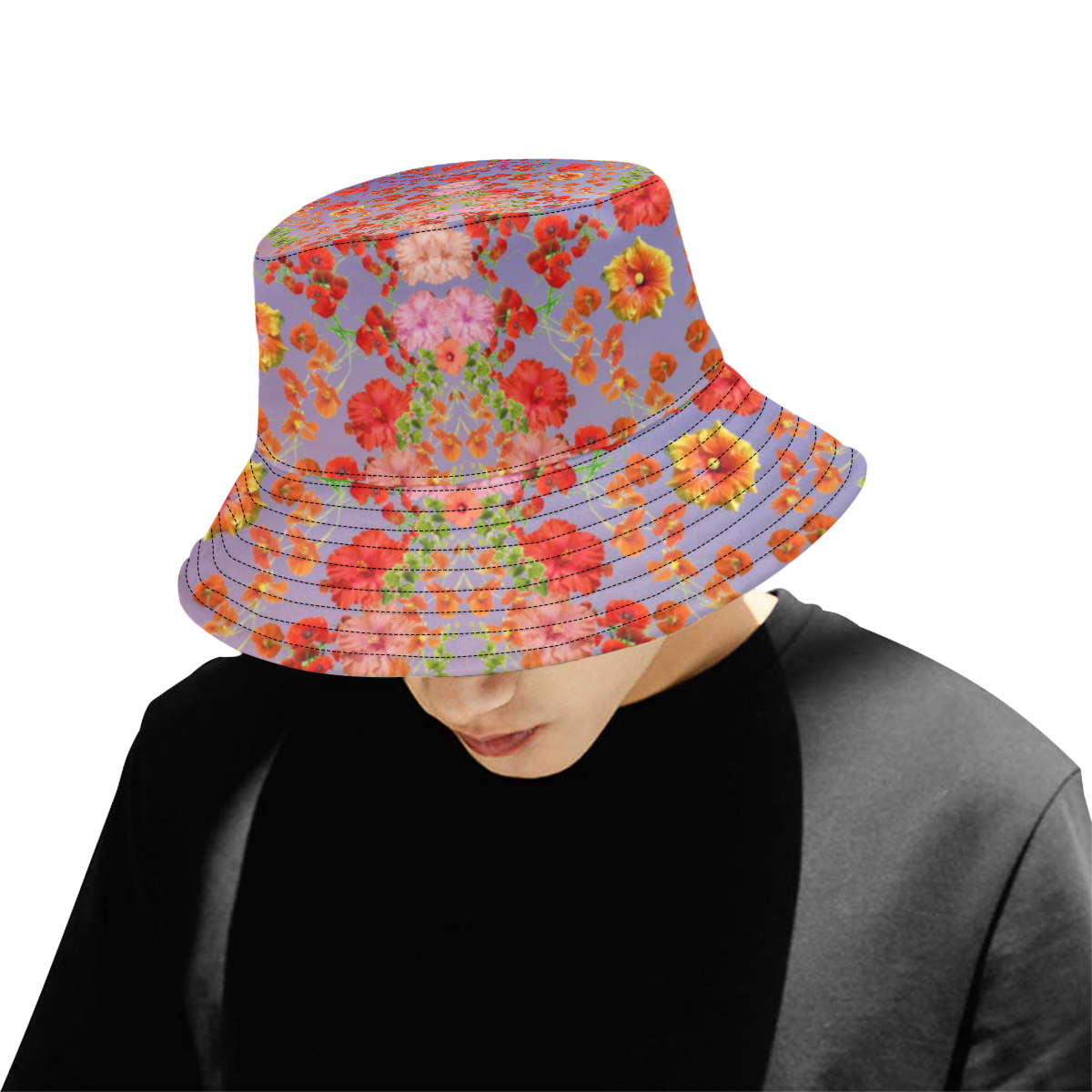 coquelicots 13 All Over Print Bucket Hat for Men