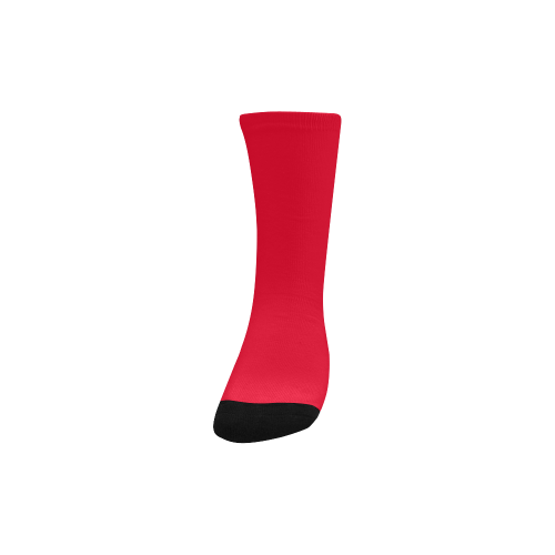 color Spanish red Kids' Custom Socks