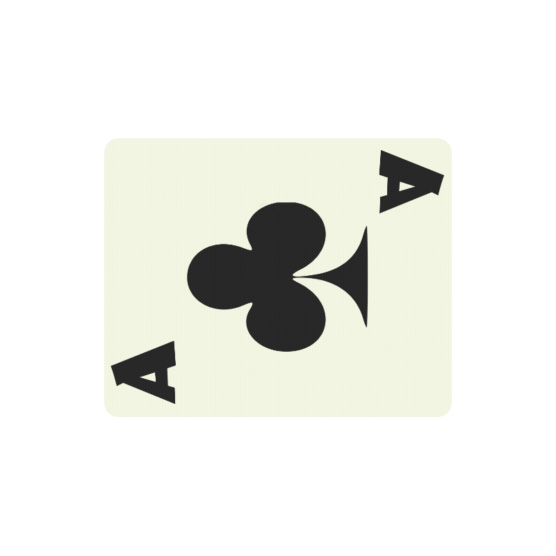 Playing Card Ace of Clubs Rectangle Mousepad